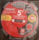 Diablo DCD050150H50G In. 80-GRIT Universal Orbital Sanding Disc (50 Pack) New. Price: $19.99.