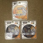 Ridgid HD-MTL70 Metal Cutting & HD-VBMU70 V-tech 7" Multi-cut Diamond Blades 3PK New. Price: $69.00.