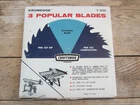 Sears Craftsman Kromedge 10" Saw, Popular Blades, Set No. 9 32322 Made In Usa Used. Price: $14.95.