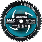 Makita B-68585 7-1/4" 45T Carbide-tipped Max Efficiency Saw Blade, Fine Black New. Price: $60.52.