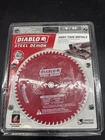 Diablo Tools 6-1/2 Inch X 60-TOOTH Steel Demon Saw Blade For Very Thin Mild New. Price: $39.99.