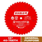 10 In. X 40-TOOTH General Purpose Circular Saw Blade Value (2-PACK) New. Price: $58.96.
