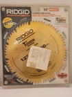Ridgid R1260C Carbide-tipped Saw Blade INCH/60 Teeth Titanium Coating New. Price: $69.99.