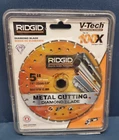 Ridgid 5" Metal Diamond Blade HD-MTL50 New. Price: $16.00.