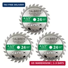 3 Pack 4-1/2-INCH 24T Tct Carbide Tipped Teeth Compact Circular Saw Blade With New. Price: $17.50.