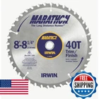 Irwin Marathon 8.25" 40T Carbide Circular Saw Blade Table/miter New. Price: $59.82.
