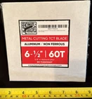 Benchmark Abrasives Metal Cutting Tct Blade Aluminum 6.5 -60T New. Price: $19.90.