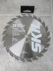 Skil Circular Blade Saw 75724W 24T 7-1/4IN New. Price: $14.39.