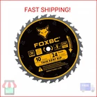 Foxbc 10-INCH Flat Ripping Table Saw Blade For Wood Cutting, 24-TOOTH, Thi New. Price: $37.22.