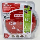New Diablo DMADS1400 14" Segmented Diamond Masonry Blade Arbor - Ships Free!!. Price: $79.98.