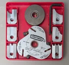 Vintage 9-3200 Craftsman Bench Or Radial Arm Saw Molding Head 6 Sets Of Blades Used. Price: $36.00.