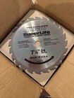 Five 5 Unicut Superlife 7 1/4" 24 Teeth Tungsten Carbide Tipped Blades New. Price: $38.99.