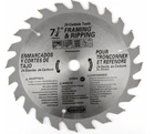 Carbide Tip Circular Saw Blade Cutting 7-1/4"X24T, 40T Tooth, Ate Usa Worksit New. Price: $15.95.