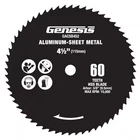 Genesis 4 1/2 60-TEETH High Speed Circular Saw Blade For Aluminum Sheet Metal New. Price: $12.99.