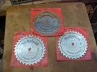 Lot Of 3 Nos Nicholson 80908 8" Inch Carbide Tipped Saw Blade, New Multi-tooth. Price: $12.00.