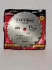 4-PACK Craftsman Usa S100 Steel Saw Blade 7-1/4" 2 Chisel Tooth Cutoff Rip New. Price: $24.95.