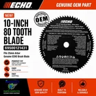 Echo 10" 80-TOOTH Brushcutter Blade 25MM Arbor 69500121431 Clearing Saw New. Price: $41.49.