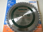 Oshlun 10" 40T General Purpose Saw Blade SBW-100040 New. Price: $44.00.