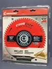 Crescent 10" X 60-TOOTH Finecut Finishing Circular Saw Blade CSBFF-1060 New. Price: $34.95.