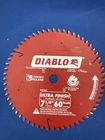 D0760A Diablo 7-1/4" X 60-TOOTH Ultra Fine Finishing Circular Saw Blade Open. Price: $24.99.