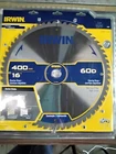 Irwin Saw Blade 16 400MM 60D New. Price: $89.99.