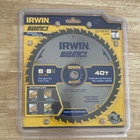 Irwin Marathon 8-8 1/4" 40T Carbide Circular Saw Blade Composite Wood New. Price: $18.00.