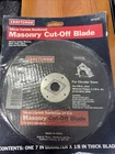 Craftsman 7" Masonry Blade Silicon Carbide Cut Off Reinforced 24 Grit 64538 New. Price: $10.00.