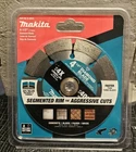 Makita B-69593 4-1/2" Diamond Blade Segmented Rim Wet/dry For Concrete, Block New. Price: $11.95.