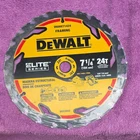 Dewalt Elite Series 7-1/4 In 24T Carbide Circular Saw Blade For Structural Wood New. Price: $75.00.