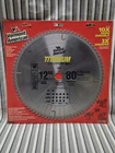 Vermont American 27839 1-INCH Arbor 12-INCH 80 Tooth Atb Titanium Circular... New. Price: $59.95.
