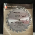 Black & Decker 7-1/4 Piranha Saw Blade 20 Carbide-tipped Teeth Professional 1985 New. Price: $19.99.