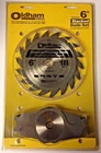 Oldham 6005818 6" X Tooth Carbide Tipped General Purpose Stacked Dado Set New. Price: $42.00.