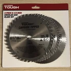 3- Piece 6 1/2 Inch Circular Saw Blade Set For Hyper Tough, New. Price: $24.89.