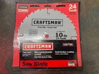 Usa Craftsman Carbide Circular Blade 24 Tooth Fast Cut 10 Inch 926795 C200 New. Price: $15.00.