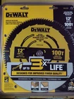 Dewalt Circular Saw Blade 12'' X Tooth 1" Bore. (DWA112100) New. Price: $69.99.