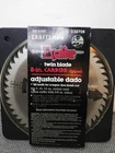 Craftsman 8" Dado Set Excalibur Adjustable Twin Model No. 9-32708 Open. Price: $79.98.