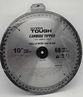 Hyper Tough Inch Carbide Tipped 60-TPI Saw Blade, AU30009K 10" Steel New. Price: $23.95.