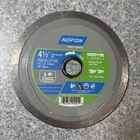 Norton 4.5" Diamond Saw Blade Continuous Rim Stone Tile Cutting Gray Silver New. Price: $17.50.