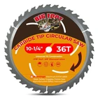 Big Foot 10 1/4" Circular Saw Blade 36T Carbide Tipped Wood Framing New. Price: $55.98.