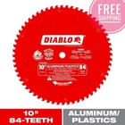 Diablo D1084ND 10" X 84T Laminates/aluminum/plastics Carbide Saw Blade New. Price: $52.20.