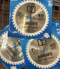 3X Pack Pcs Hart, 7-1/4" Carbide Tipped Circular Saw Blade 40T 7500RPM New. Price: $21.99.