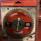 Crescent Csbmm 7-1/4" X 48-TOOTH Steelslicer Medium Metal Circular Saw Blade New. Price: $17.99.