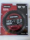 10- Sentinel 10" 40 Tooth General Purpose Circular Saw Blade New# 100784776. Price: $22.50.