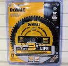 Dewalt 10" 60T Finish Circular Saw Blade DWA11060 Carbide Teeth New. Price: $29.50.
