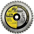 Ivy Classic 36181 Ripcross Ultra Thin Kerf Carbide Saw Blade, 40T X 6-1/2" New. Price: $19.02.