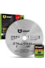 Graff Circular Saw Blade 80T Wood Plastic Laminate Drywall 3/8 Arbor New. Price: $23.41.