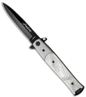 12 Pack!!* Pearl With Black Stiletto Blade Assisted Opening Pocket Knife New. Price: $39.00.