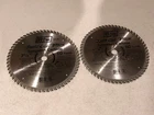 (2) Ivy Classic Carbide Circular Saw Finish Blades 7-1/4" X 60T Tooth New. Price: $11.95.