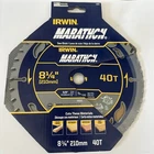 Irwin Marathon 8 1/4 40T Blade General Purpose, Soft Woods. Hardwood & Sheet New. Price: $17.99.