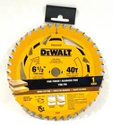 Dewalt X 5/8" 40T Carbide Tipped Teeth Circular Saw Blade #DWA261240 New. Price: $21.99.